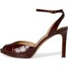 image:imageLauren Ralph Lauren womens Kyla Crocodileembossed Leather SandalsDark Mahogany