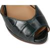 image:imageLauren Ralph Lauren womens Kyla Crocodileembossed Leather SandalsDark Pine
