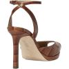 image:imageLauren Ralph Lauren womens Kyla Crocodileembossed Leather SandalsTobacco