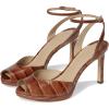 image:imageLauren Ralph Lauren womens Kyla Crocodileembossed Leather SandalsTobacco