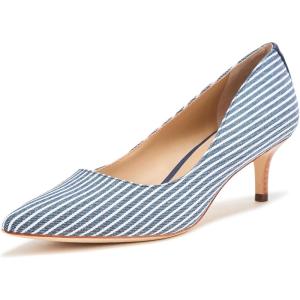 image:imageLauren Ralph Lauren Womens Adrienne Striped Canvas PumpRfnd NavyNaturalRfnd Navy