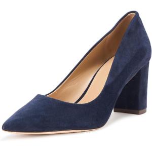 image:imageLauren Ralph Lauren Womens Lanette Suede BlockHeel PumpLauren Navy