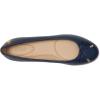 image:imageLauren Ralph Lauren Womens Jayna Nappa Leather FlatRefined Navy
