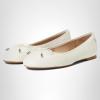 image:imageLauren Ralph Lauren Womens Jayna Nappa Leather FlatSoft White