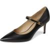 image:imageLauren Ralph Lauren Lanette MetallicTrim Mary Jane PumpsBlackAntique Gold
