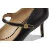 image:imageLauren Ralph Lauren Lanette MetallicTrim Mary Jane PumpsBlackAntique Gold
