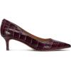 image:imageLauren Ralph Lauren Womens Adrienne CrocodileEmbossed Leather PumpsPinot Noir