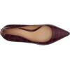 image:imageLauren Ralph Lauren Womens Adrienne CrocodileEmbossed Leather PumpsPinot Noir