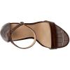 image:imageLauren Ralph Lauren Womens Allie CrocodileEmbossed Leather Sandals HeeledDark Hickory