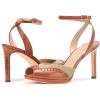 image:imageLauren Ralph Lauren Womens AnkleStrap Kyla Canvas amp Calfskin Wingtip SandalHunter OliveLauren Tan