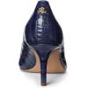 image:imageLauren Ralph Lauren Womens Lanette Crocodile Embossed Leather PumpsRefined Navy
