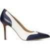 image:imageLauren Ralph Lauren Womens Lynden Nappa amp Burnished Leather PumpFrench Navy