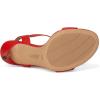image:imageLauren Ralph Lauren womens Gwen Nappa Leather SandalsBright Vermilion
