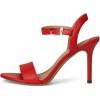 image:imageLauren Ralph Lauren womens Gwen Nappa Leather SandalsBright Vermilion