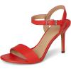 image:imageLauren Ralph Lauren womens Gwen Nappa Leather SandalsBright Vermilion