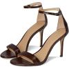 image:imageLauren Ralph Lauren Womens Allie CrocodileEmbossed Leather Sandals HeeledDark Hickory