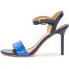 image:imageLauren Ralph Lauren Womens Gwen TwoTone Leather SandalSapphire StarRefined Navy
