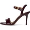 image:imageLauren Ralph Lauren womens Gwen Crinkle Patent Leather SandalsDark Garnet