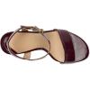 image:imageLauren Ralph Lauren womens Gwen Crinkle Patent Leather SandalsDark Garnet