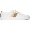image:imageLauren Ralph Lauren Janson II Leather SneakersSnow WhiteExplorer SandBuff