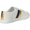 image:imageLauren Ralph Lauren Janson II Leather SneakersSnow WhiteModern GoldRefined Navy