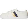 image:imageLauren Ralph Lauren Janson II Leather SneakersSnow WhiteModern GoldRefined Navy