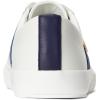image:imageLauren Ralph Lauren Janson II Leather SneakersSnow WhiteRefind NavyIndigo Sail