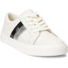image:imageLauren Ralph Lauren Janson II Leather SneakersSoft WhitePolished SilverBlack