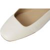 image:imageLauren Ralph Lauren Womens Emellie Nappa Leather Ballet FlatSoft White