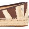 image:imageLauren Ralph Lauren Womens Luize Print Canvas Ballet Espadrille FlatZebraDark Hickory