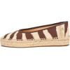 image:imageLauren Ralph Lauren Womens Luize Print Canvas Ballet Espadrille FlatZebraDark Hickory