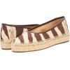 image:imageLauren Ralph Lauren Womens Luize Print Canvas Ballet Espadrille FlatZebraDark Hickory