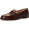 image:imageLauren Ralph Lauren Womens Wynnie ZebraPrintTrim Embossed LoaferZebraDark Hickory