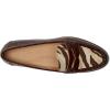 image:imageLauren Ralph Lauren Womens Wynnie ZebraPrintTrim Embossed LoaferZebraDark Hickory