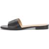 image:imageLauren Ralph Lauren womens Everley Calfskin Slide SandalsBlack