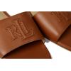 image:imageLauren Ralph Lauren womens Everley Calfskin Slide SandalsLauren Tan