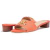 image:imageLauren Ralph Lauren womens Fay Anchorlogo Crossdyed Canvas SandalOrange Lily