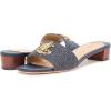 image:imageLauren Ralph Lauren womens Fay Anchorlogo Crossdyed Canvas SandalRefined Navy