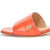image:imageLauren Ralph Lauren womens Fay Crocodileembossed Leather SandalOrange Lily