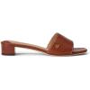 image:imageLauren Ralph Lauren womens Fay Tumbled Leather SandalsDeep Saddle Tan