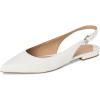 image:imageLauren Ralph Lauren womens Londyn Nappa Leather Slingback FlatSnow White