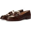image:imageLauren Ralph Lauren Womens Wynnie ZebraPrintTrim Embossed LoaferZebraDark Hickory