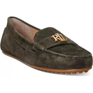 image:imageLauren Ralph Lauren Barnsbury Suede LoafersDark Olive