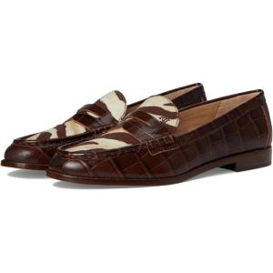 image:imageLauren Ralph Lauren Womens Wynnie ZebraPrintTrim Embossed LoaferZebraDark Hickory