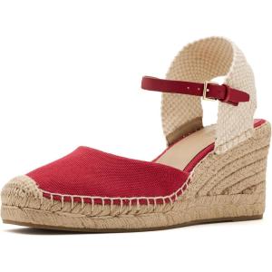image:imageLauren Ralph Lauren Robby Canvas amp Jute EspadrilleFestive RedFestive RedNatural