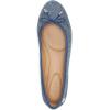 image:imageLauren Ralph Lauren Jayna LeatherTrim Denim FlatsBlue