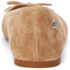 image:imageLauren Ralph Lauren Jayna LeatherTrim Denim FlatsCamel