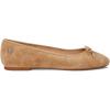 image:imageLauren Ralph Lauren Jayna LeatherTrim Denim FlatsCamel