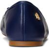 image:imageLauren Ralph Lauren Jayna LeatherTrim Denim FlatsFrench Navy