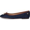 image:imageLauren Ralph Lauren Jayna LeatherTrim Denim FlatsMed Blue